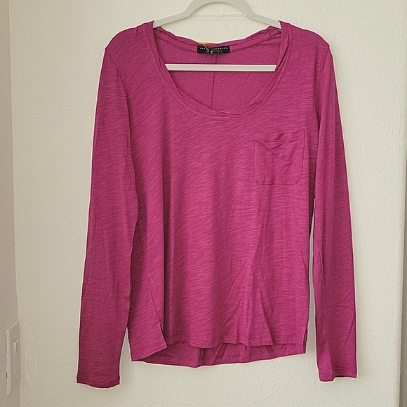Social Standard by Sanctuary Dylan Scoop Tee, Maternity Top, Magenta Rose, M,NWT - Picture 4 of 11